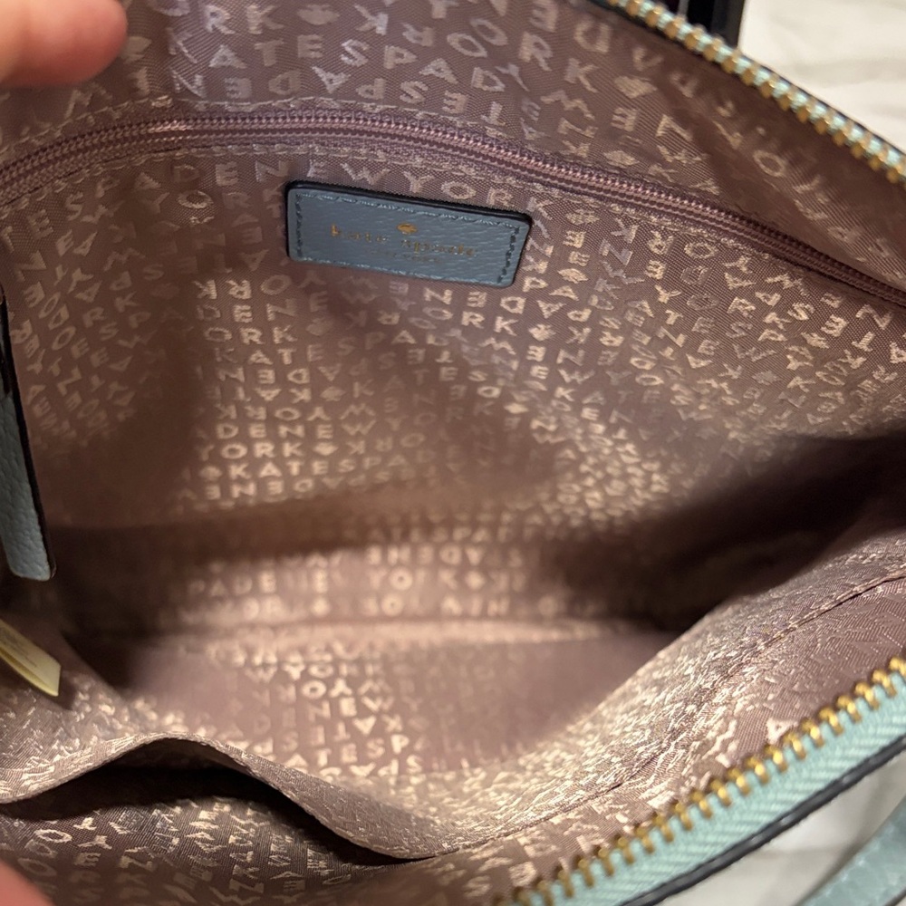 Kate Spade New York Light Blue Leather Crossbody Bag - Picture 7 of 15